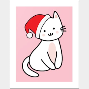 Christmas Cat Posters and Art